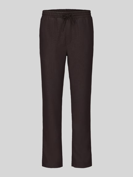 ONLY & SONS Regular Fit Hose mit elastischem Bund Dunkelbraun 2