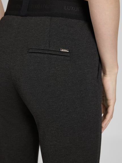 TONI Stoffen broek met elastische band Antraciet - 3