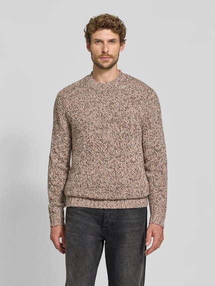 FTC Cashmere Slim Fit Strickpullover aus reinem Kaschmir Beige 4