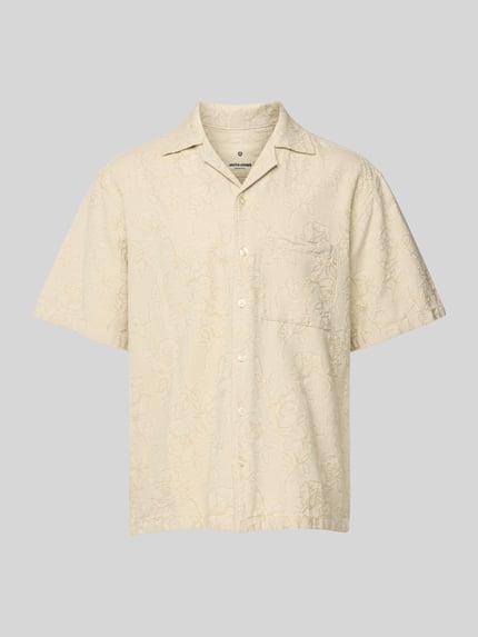 JACK & JONES Premium Freizeithemd mit Knopfleiste Modell 'AARON' Offwhite 2