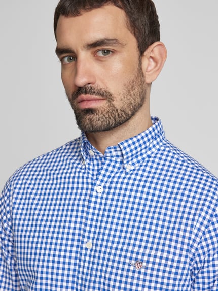 GANT Koszula casual slim fit z kołnierzykiem button-down Niebieski 3