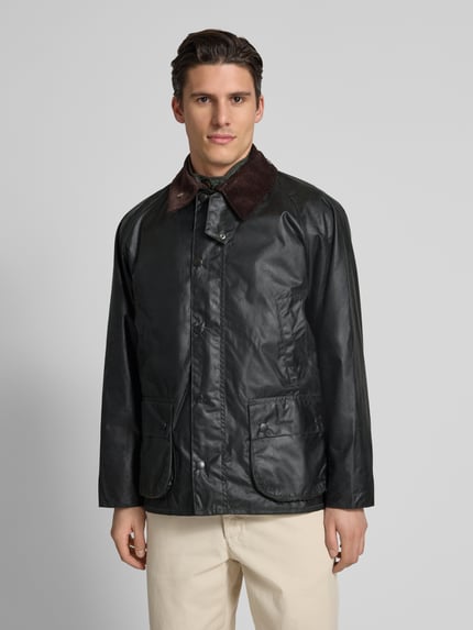 Barbour Jacke mit Pattentaschen Modell 'BEDALE' Dunkelgruen 4