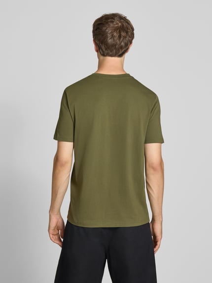 HUGO Blue regular fit T-shirt van puur katoen model 'NESPTEE' Olijfgroen - 5