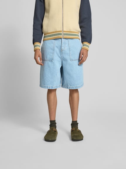 MAISON KITSUNÉ Szorty jeansowe z wpuszczanymi kieszeniami Jasnoniebieski 4