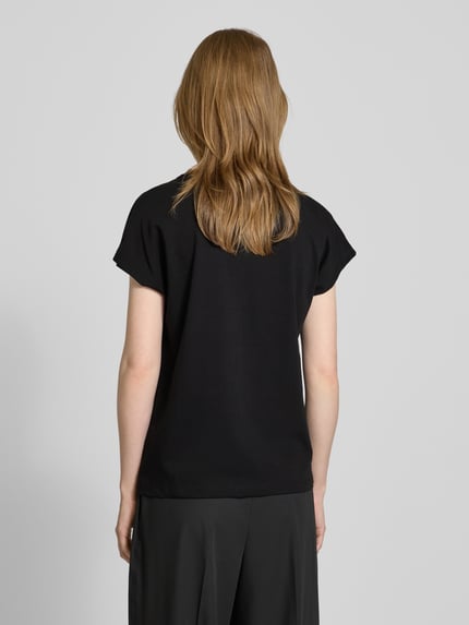 GUESS T-Shirt mit Ziersteinbesatz und Rundhalsausschnitt Black 5