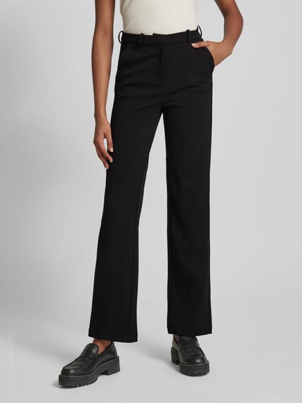 VERO MODA Regular Fit Stoffhose mit Gürtelschlaufen Modell 'ZAMIRA' Black 4
