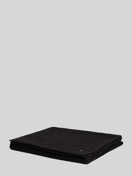 Tommy Hilfiger Schal aus Wolle Kaschmir mit Logo-Detail Black 4