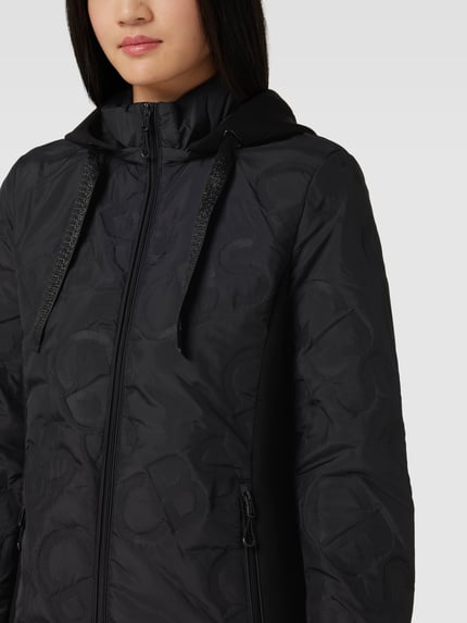 Christian Berg Woman Selection Steppjacke mit Einsatz aus Scuba und Kapuze Black 3
