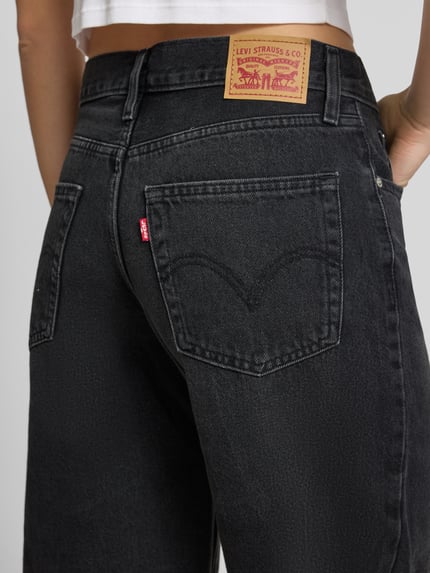 Levi's® Regular Fit Jeansshorts aus reiner Baumwolle Modell 'MIDDY JORT' Black 3