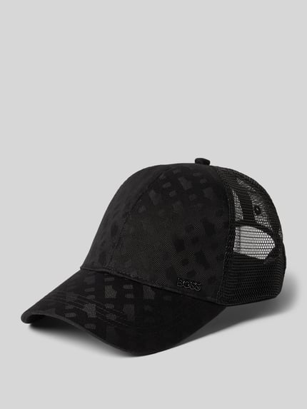 BOSS Czapka z daszkiem ze wstawką z siateczki model 'ZED-TRUCKER-M' Czarny 1