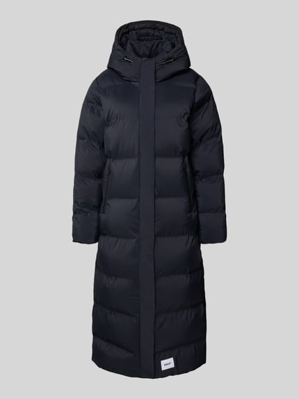 khujo Gewatteerde lange jas met ritszakken, model 'MAYLA3' Donkerblauw - 2