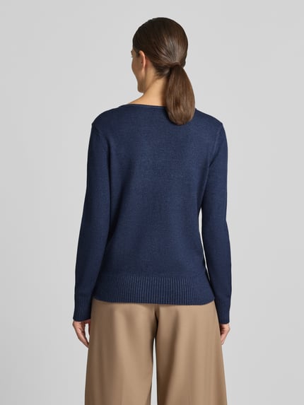 Christian Berg Woman Regular fit sweatshirt van met viscose Donkerblauw gemêleerd - 5