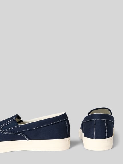 Productfoto, Low Top Sneaker aus reiner Baumwolle van Tommy Jeans in low-top-look, effen kleuren, ronde punt van de schoen, platte hakvorm, comfortmodel/open, licht gestructureerde zool, geweven structuur, puur katoen