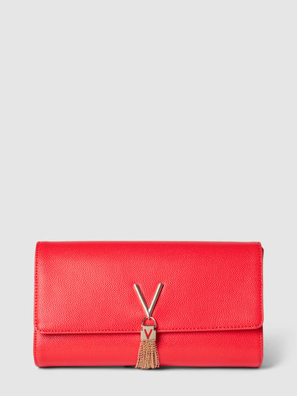 Valentino Bags Clutch met labelapplicatie, model 'DIVINA' Rood - 1