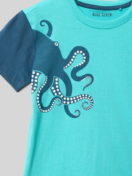 Blue Seven T-Shirt mit Motiv-Print Lagune 2
