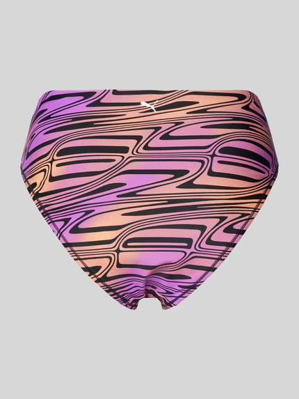 PUMA Figi bikini z nadrukiem z logo Mocnoróżowy 3