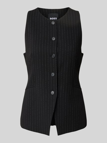 Slim Fit Weste aus reiner Viskose Modell 'JULERAN' Shop The Look MANNEQUINE