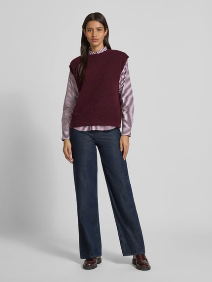 Selected Relaxed Fit Pullunder aus Woll-Mix Modell 'LULU' Pflaume 1