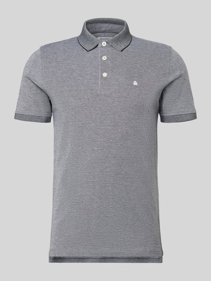 Slim fit Poloshirt met viscose Model 'Paulos' Shop The Look MANNEQUINE