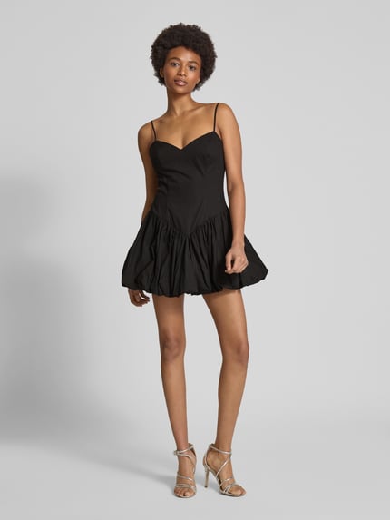 Bardot Cocktailkleid mit V-Ausschnitt Modell 'LISSETT' Black 1