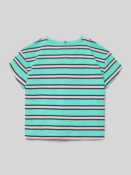 Tommy Hilfiger Teens regular fit T-shirt van puur katoen Lagune - 3