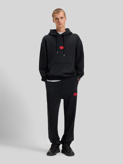HUGO Oversized Hoodie aus Baumwoll-Mix Modell 'DILVANO' Black 1