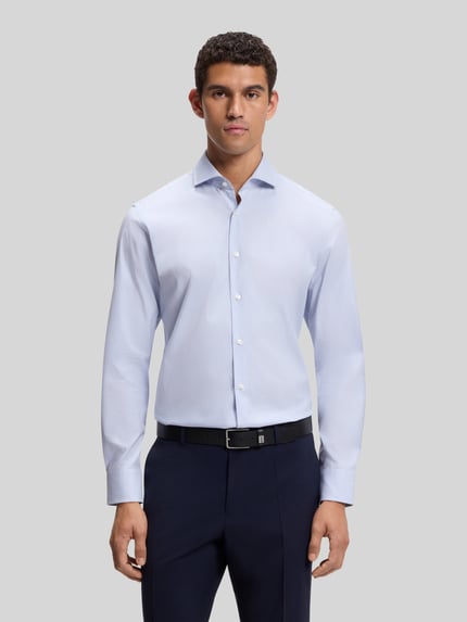 BOSS Regular Fit Businesshemd aus Baumwoll-Mix Bleu 4