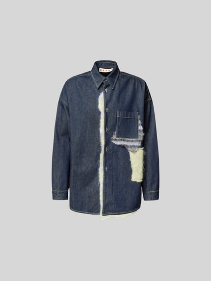 Marni Freizeithemd mit Kentkragen Black 2