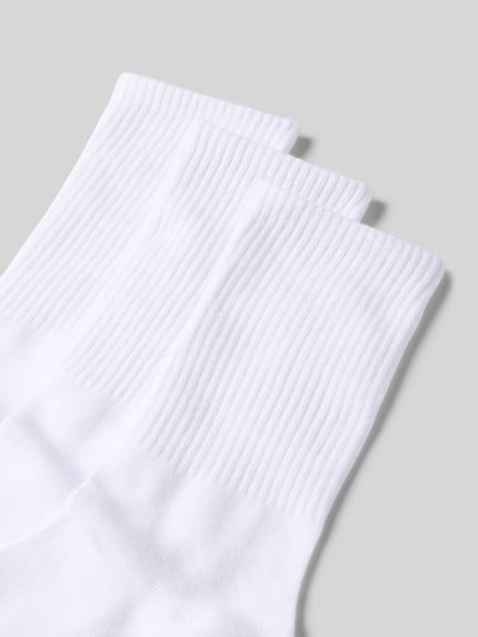 JACK & JONES Skarpety z elastycznymi, prążkowanymi ściągaczami w zestawie 3 szt. Biały 2