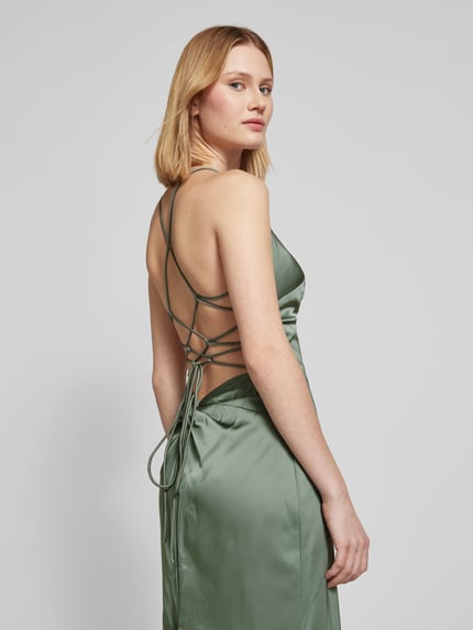 Mascara Abendkleid mit V-Ausschnitt Gruen 3
