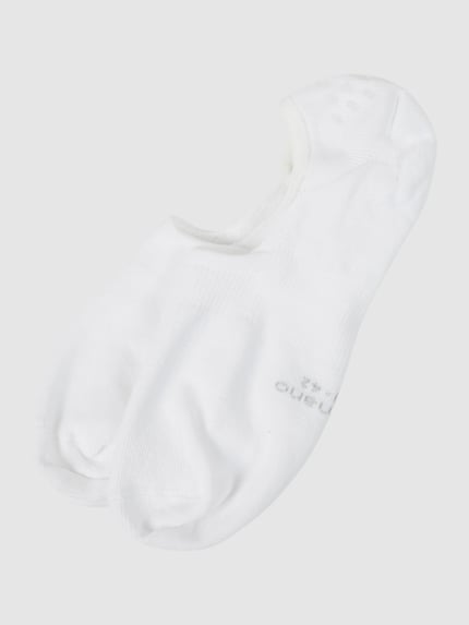 Produktfoto, Socken mit geripptem Abschluss im 2er-Pack van camano, wit, katoenmix met stretch, nauwsluitend model, labelprint, set van 2.