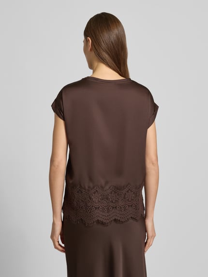VILA T-shirt met ronde hals Model 'ELLETTE' Middenbruin - 5