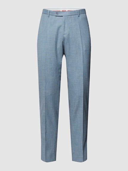 CG – CLUB of GENTS Spodnie do garnituru o kroju slim fit z efektem melanżowym model ‘Paco’ Jasnoniebieski 2