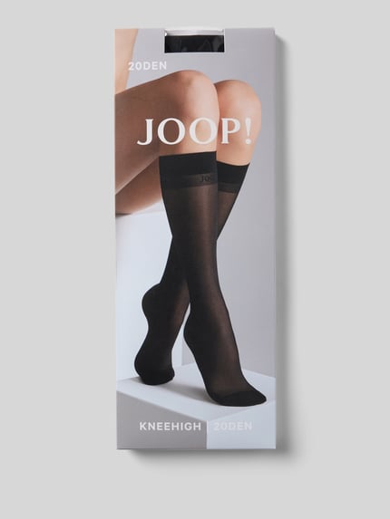 JOOP! COLLECTION Podkolanówki z wyhaftowanym logo Czarny 3