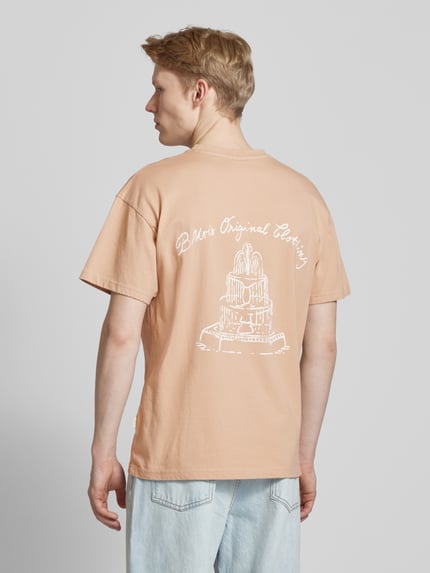 BLKVIS T-Shirt mit Label-Stitching Modell 'PRIMAVERA' Sand 5
