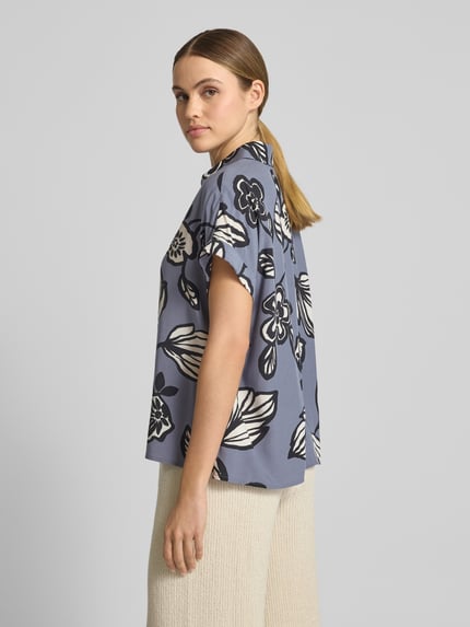 Jake*s Studio Woman Bluzka o kroju relaxed fit z krótkim rękawem Jeansowy niebieski 5