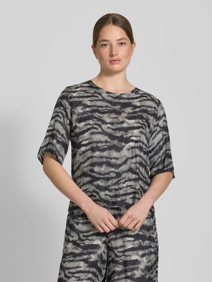 DRYKORN Bluzka o kroju regular fit z okrągłym dekoltem model ‘DIEDRA’ Czarny 4