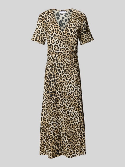 Jake*s Casual A-Linien Wickelkleid aus Viskose-Mix Sand 2