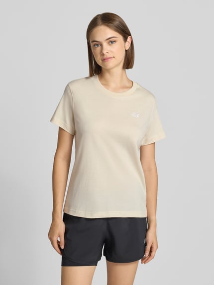 New Balance Regular Fit T-Shirt aus reiner Baumwolle Sand 4