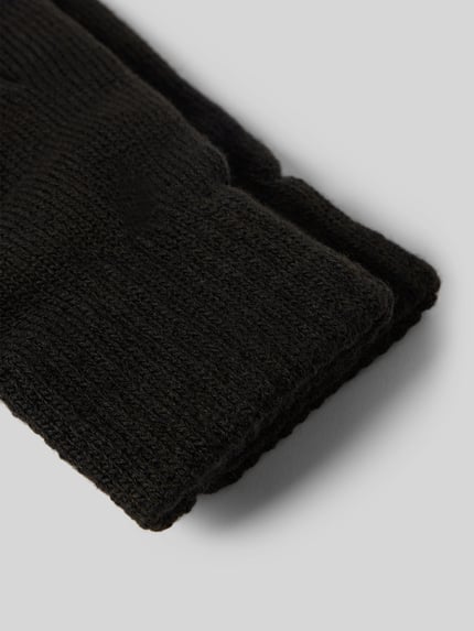 PIECES Fäustlinge mit breitem Rippbündchen Black 2