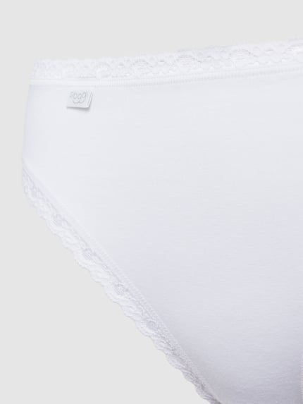 Sloggi Slip met schelprand in 3-pack Wit - 2
