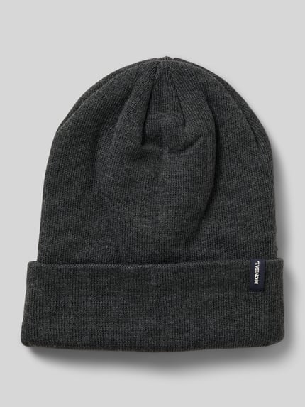 MCNEAL Beanie mit Label-Detail Anthrazit 1