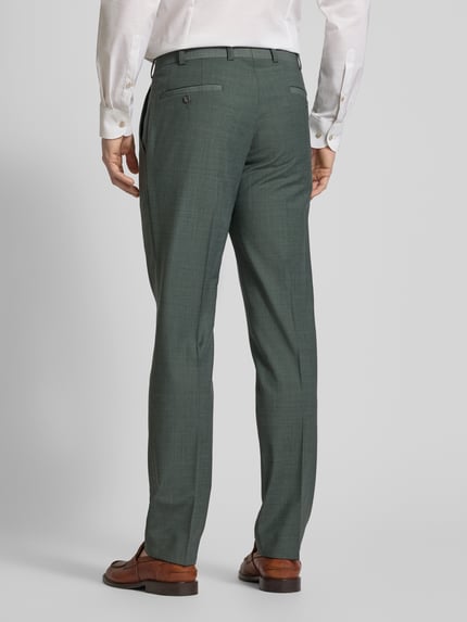 WILVORST Slim Fit Anzughose mit Bügelfalten Gruen 5