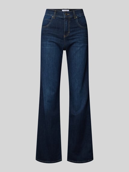 ANGELS Jeansy o kroju regular fit w stylu 5 kieszeni model 'LARA' Ciemnoniebieski 2