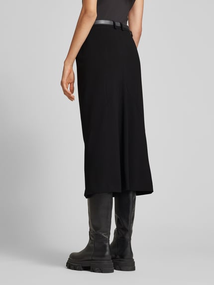 DRYKORN Midirok met riemlussen, model 'DORNE' Zwart - 5
