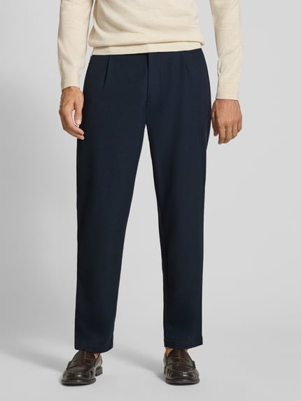 BOSS Orange Tapered Chino mit Woll-Anteil Modell 'Chino' Marine 4
