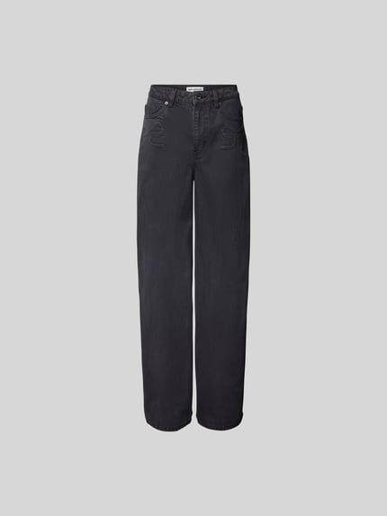 Straight Fit Jeans aus reiner Baumwolle Shop The Look MANNEQUINE