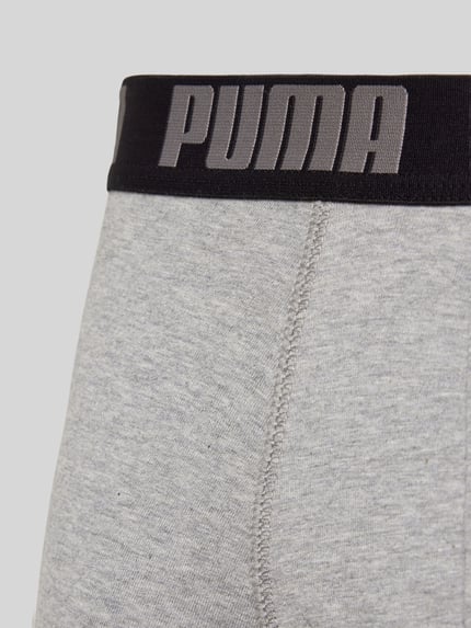 PUMA Trunks met labeldetail in set van 2 Middengrijs - 2
