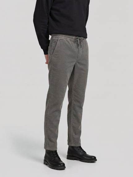 ONLY & SONS Schmale Hose mit Cordstruktur Hellgruen 4