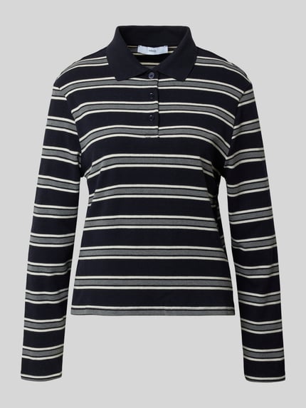 MANGO Poloshirt mit Knopfleiste Modell 'AUSTIN' Marine 2